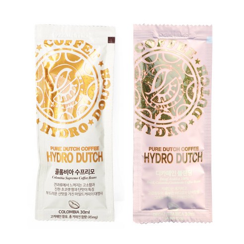 하이드로 더치커피 (콜롬비아 수프리모 I 디카페인블랜딩) 혼합세트, 1세트, 60개입, 30ml