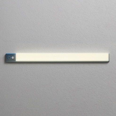 파카이라이트 무타공 자석 LED 슬림 엣지 센서등 60cm, 실버, 1개