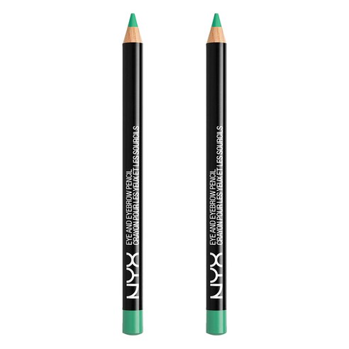 엔와이엑스 NYX 아이 앤 아이브로우 펜슬, Teal, 2개