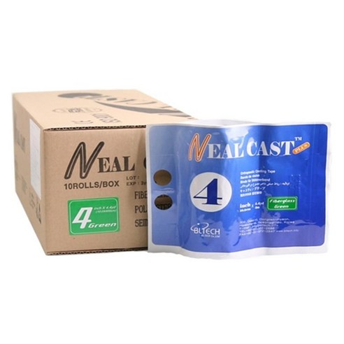 비엘테크 닐 캐스트 Neal cast Fiber 4inch Blue 1박스 10개 16580, 10개 - 기타병원용품 | 쿠팡