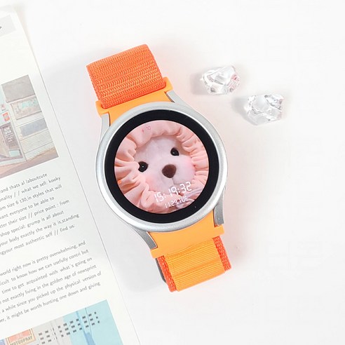 엔터콘 갤럭시워치 전용 알파인 루프 스트랩 스포츠 밴드, 오렌지