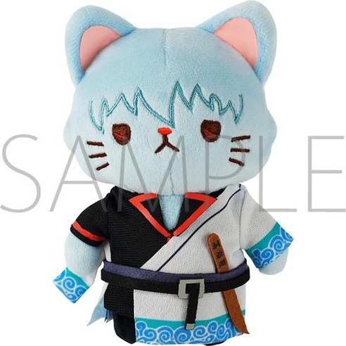 MOVIC Gintama withCAT 은혼 네코누이 고양이 인형, 14cm, 사카타 실버 타임 스팟