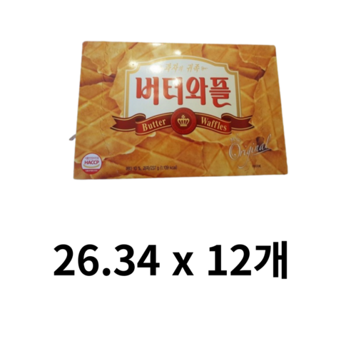 크라운제과 버터와플, 237g, 1개