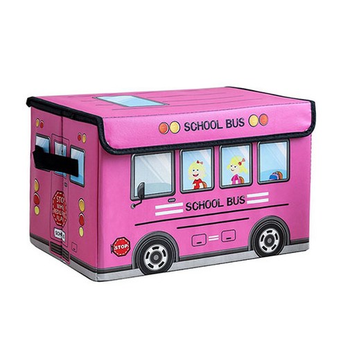 한수위 정리함 접이식 다용도 박스, 핑크, 1개