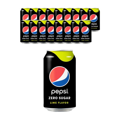 롯데칠성음료 펩시슈거 제로 라임향, 355ml, 18개