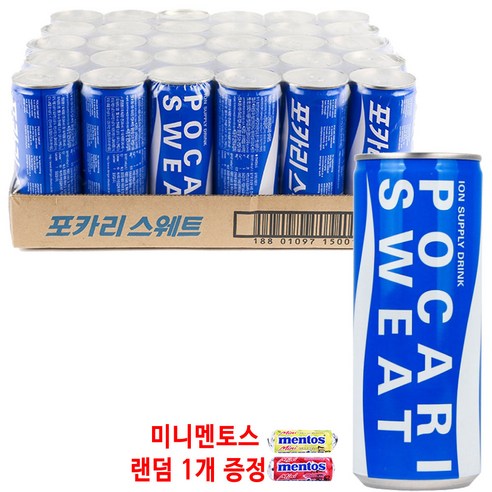 포카리스웨트 240ml 30캔 이온음료 스포츠음료 (+미니멘토스 랜덤 1개증정), 단품, 30개