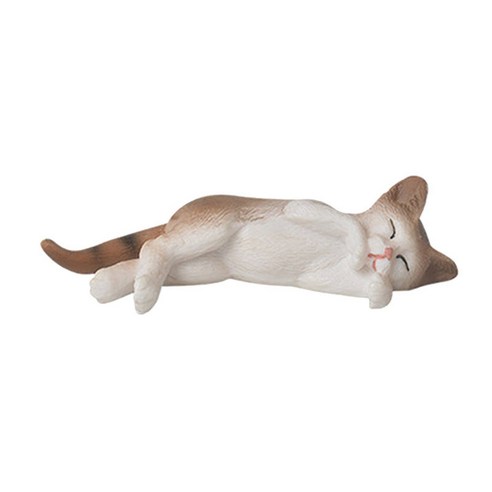 WJSHOP 아이들을 위한 현실적인 고양이 인형 장난감 케이크 토퍼 손으로 그린 선물, {"수건소재":"PVC"}, 하얀