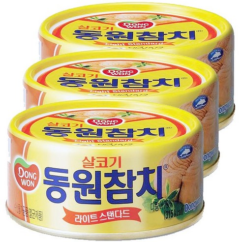동원 라이트 스탠다드 참치, 135g, 24개