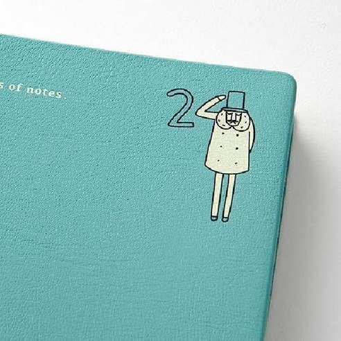 2024년 미도리 포켓 다이어리 수첩 A6, 치유되는 고양이 일러스트와 칼럼이 함께