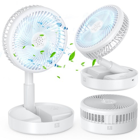 시원한 바람과 함께하는 자유로운 일상, UOOFON 무선 탁상용 선풍기 무선선풍기