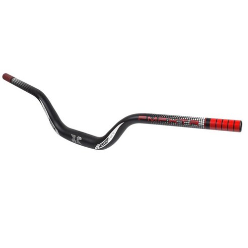산악 자전거 핸들바 경량 자전거 라이저 MTB 다운힐 사이클링 레이싱 720mm 780mm, 720mm 레드, 알루미늄 합금, 2개