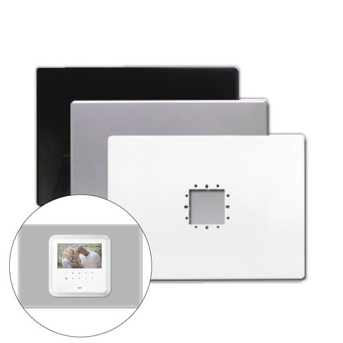 삼성SDS 디지털 7인치 비디오폰 SHT-3527 및 블랙 모니터 마감판 SHP-DP710 shs-p710