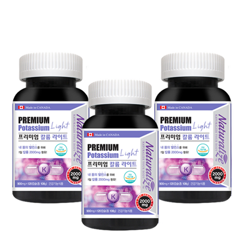 메가도스 프리미엄 칼륨 영양제 900mg x 120캡슐, 108g, 3개