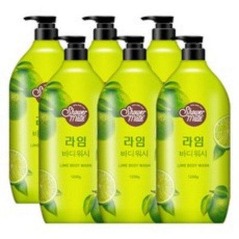 샤워메이트 라임 바디워시, 1.2kg, 6개
