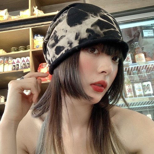 여성 모자 봄 가을 일본 스타일 모든 경기 블랙 얇은 가방 모자 트렌디 니트 웹 연예인 더미 캡 모자 여름