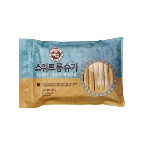 CJ제일제당 백설 스위트 롱슈가 하얀설탕 스틱 500g, 1개