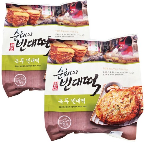 피코크 순희네 빈대떡, 800g, 2개