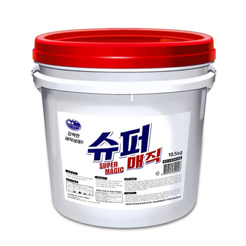 크린세상 슈퍼매직 가루세제 10.5kg 바스켓 1통, 1개 세탁세제