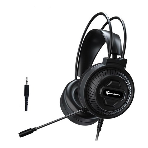 게임용 오버이어 3.5mm 헤드셋 이어폰(마이크 포함) 폭넓은 호환성, AUX 조명 없음, 235x185x105mm, 플라스틱