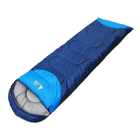 컴팩트 추운 날씨 미라 침낭 여행 캠핑 여름 하이킹, 네이비 1.35KG, 단일, 폴리 에스터