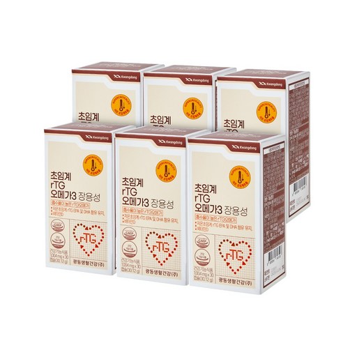 광동생활건강 초임계 RTG 오메가3 장용성, 6개, 30.12g