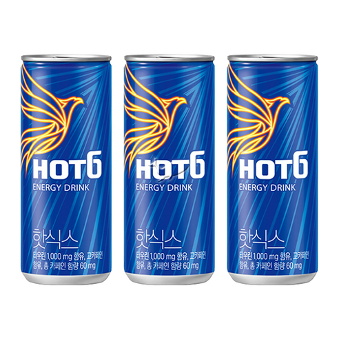 핫식스 롯데칠성음료 에너지음료, 250ml, 20개