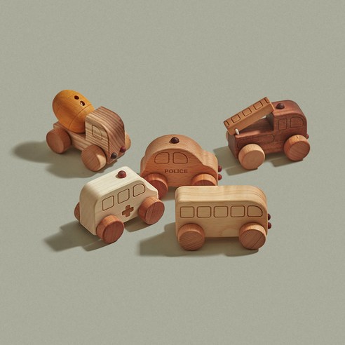 숲소리 장난감자동차-미니카5종세트: 어린이 교육용 장난감