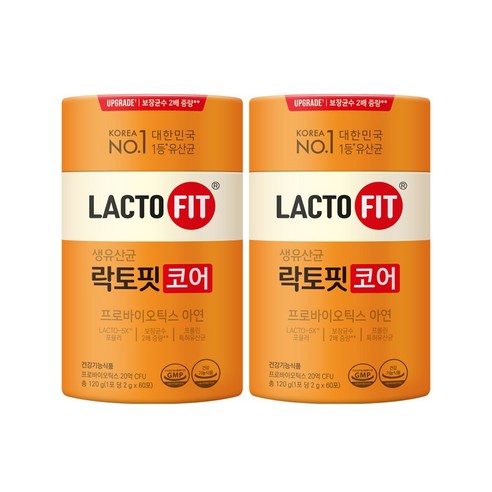 Chong Kun Dang Healthy Lacto-Fit Core Lactobacillus 60p, 120g, 2 ea