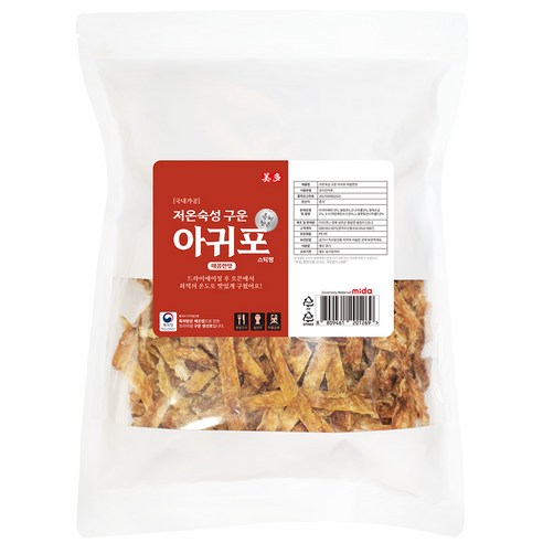 미다몰 저온숙성 구운 아귀포 매콤한맛 특대량, 1개, 500g