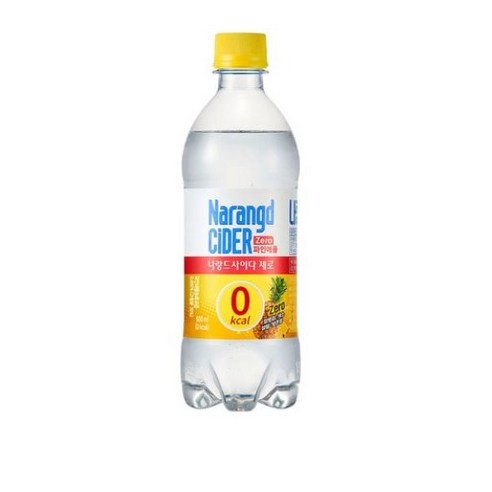 나랑드사이다 제로 파인애플, 500ml, 18개