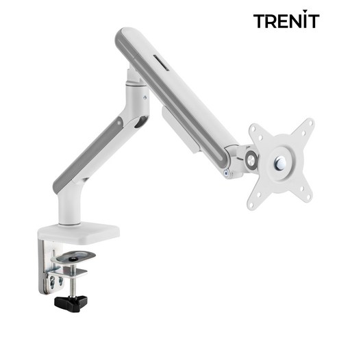 트렌잇 싱글 모니터암 JMB-C011 32인치 싱글 모니터암, 1개, 화이트