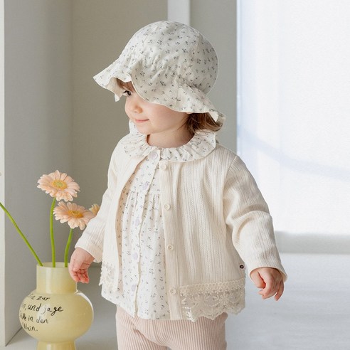 [해피프린스] 나이아 아기 카디건 로아앤제인하트가디건