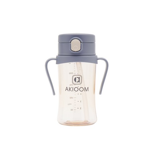 아키움 PPSU 원터치 빨대컵 260ml, 블루, 1개