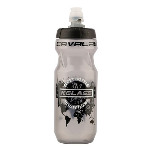자전거 달리기 사이클링 체육관 누수 방지 스포츠용 연수 물병 610ml/21.5oz 물 모자, 맑은 회색, 208x73mm., pp.