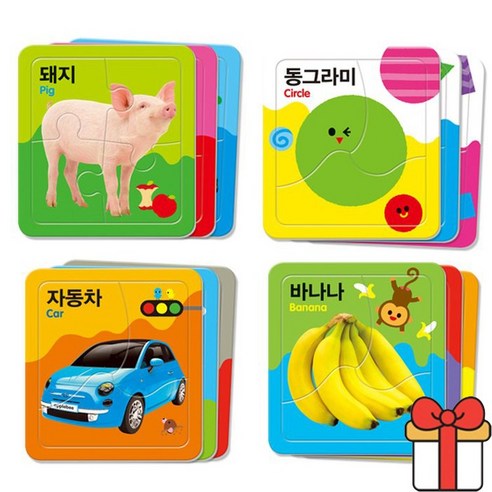 애플비 첫퍼즐 4종세트, 1세트, 5피스