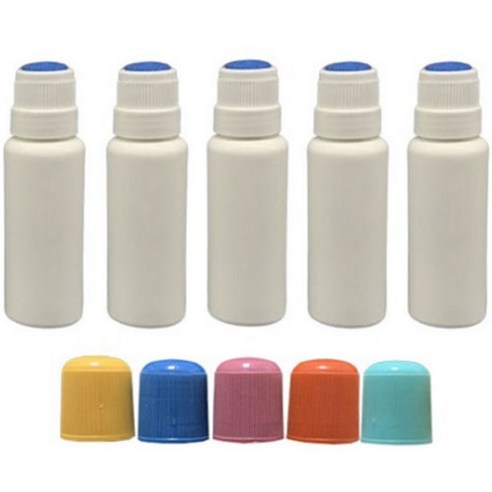 타이탄 물파스 공병 50ml 5개 세트 (랜덤 뚜껑 발송) 현대물파스