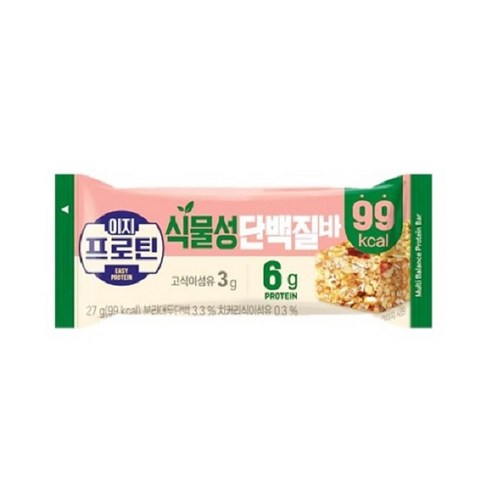 롯데제과 이지 프로틴 식물성단백질바27g, 1개, 27g