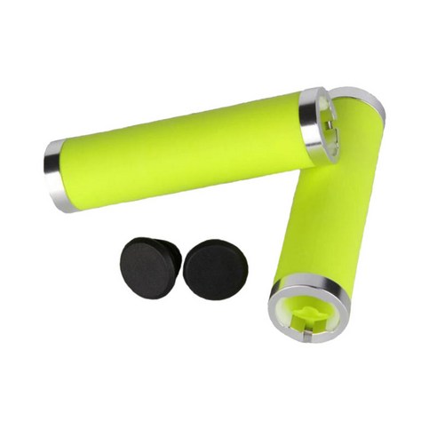 1 쌍의 핸들 바 그립 산악 자전거 MTB, 130mm, 고무, 녹색