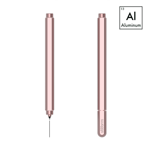 스틸폼 아크 젤 펜(알루미늄) Stilform Arc Gel Pen, 1개, Rose Moon