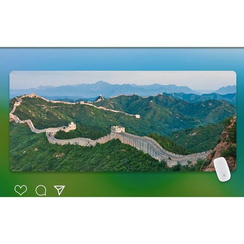 Literally sell 풍경화 게이밍장패드 각지의 풍경을 음미하고 마음을 느긋하게 하다 두꺼운 고탄력 손목 보호 방수 세척 용이 마우스 패드, 4