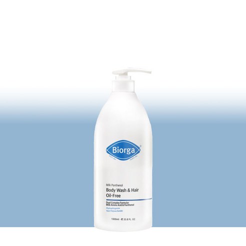1000ml 용량의 바이오가바디워시 올인원 샴푸 및 바디워시 1000ml 용량의 바이오가바디워시 올인원 샴푸 및 바디워시