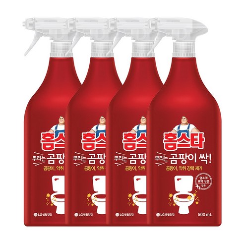   홈스타 뿌리는 곰팡이 싹 세정제, 500ml, 4개