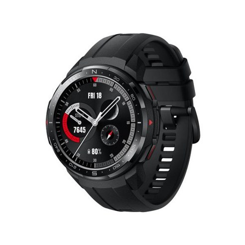 HONOR Watch GS Pro 스마트 워치 GPS 블루투스 통화 스마트워치 1.39 인치 5ATM SpO2 심박수 모니터 남성용 피트니스 스포츠 워치, 1) Charcoal Black