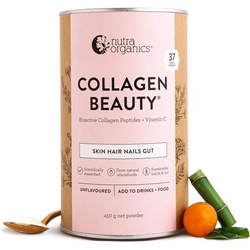 베리솔+C 함유한 뉴트라 오가닉 콜라겐 뷰티 스킨 내 무향료 19인분, 맛없는, 1개, 225g