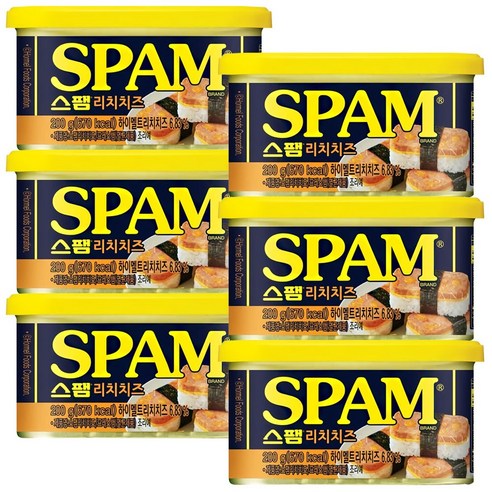 스팸 리치치즈 200g 6팩 스팸120 스팸 리치치즈 200g 6팩 스팸120