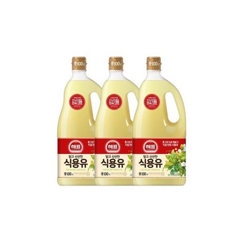 사조해표 메온셀 해표 식용유 콩기름 1.8L x 3개 대두유 기름 오일 -