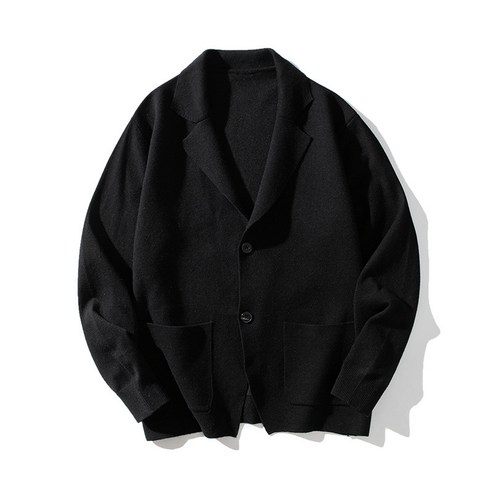 LKTM 남성복 # 양복 칼라 스웨터 남조패 한판 슬림핏 캐주얼 멋쟁이 니트 긴팔 코트
