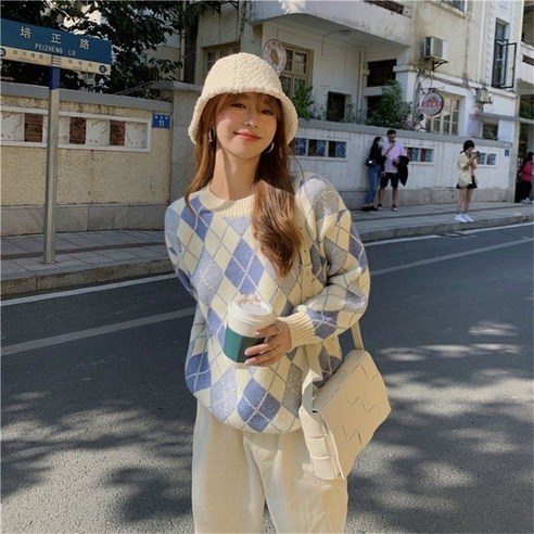 스웨터 재킷녀 두껍게