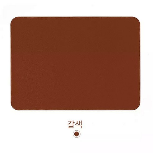 가죽 캠핑 테이블보 매트 방수, 브라운
