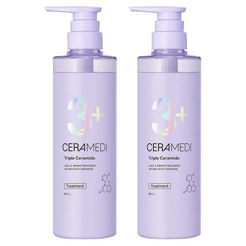 BCL 세라메디 트리플 세라마이드 락 & 리페어 트리트먼트, 2개, 480ml